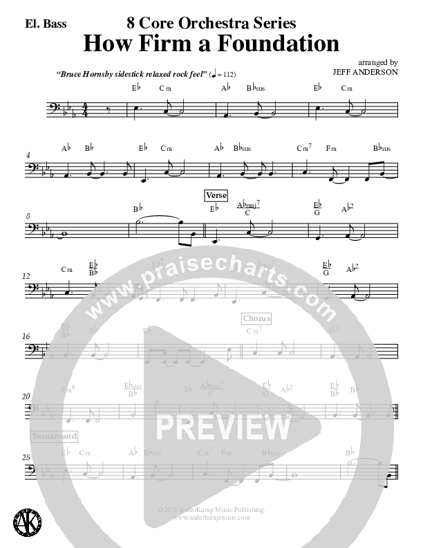 How Firm A Foundation (Instrumental) Electric Guitar (Jeff Anderson)