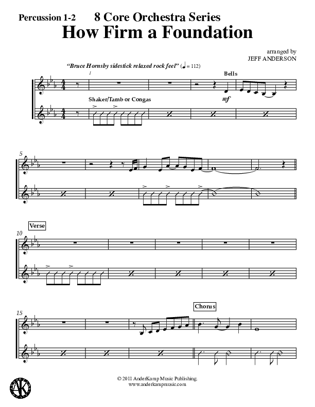 How Firm A Foundation (Instrumental) Percussion 1/2 (Jeff Anderson)