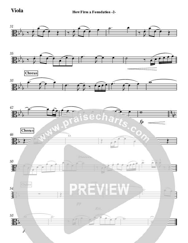 How Firm A Foundation (Instrumental) Viola (Jeff Anderson)