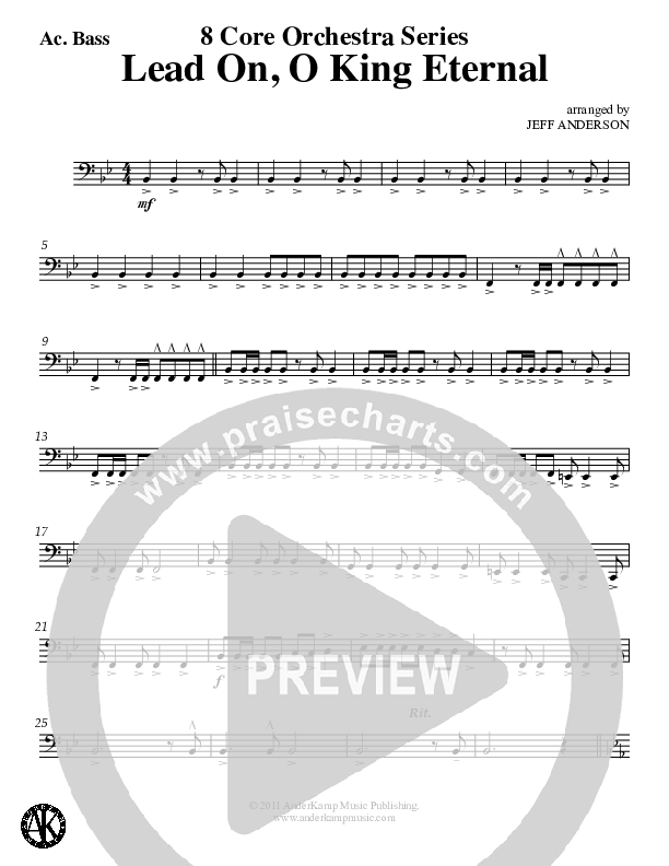 Lead On O King Eternal (Instrumental) Bass Guitar (Jeff Anderson)