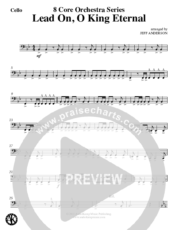 Lead On O King Eternal (Instrumental) Cello (Jeff Anderson)