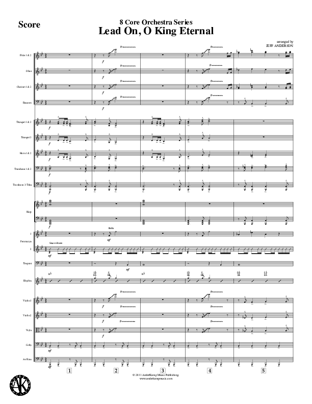 Lead On O King Eternal (Instrumental) Orchestration (Jeff Anderson)