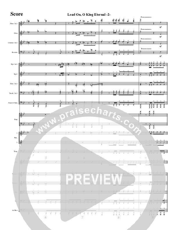 Lead On O King Eternal (Instrumental) Conductor's Score (Jeff Anderson)
