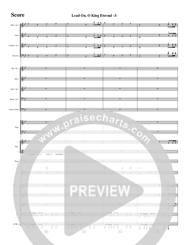 Lead On O King Eternal (Instrumental) Conductor's Score (Jeff Anderson)