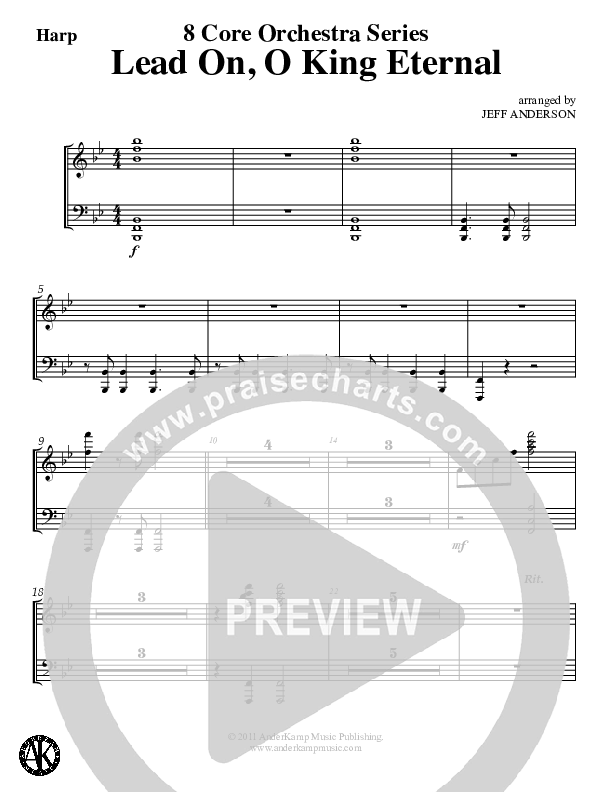 Lead On O King Eternal (Instrumental) Harp (Jeff Anderson)