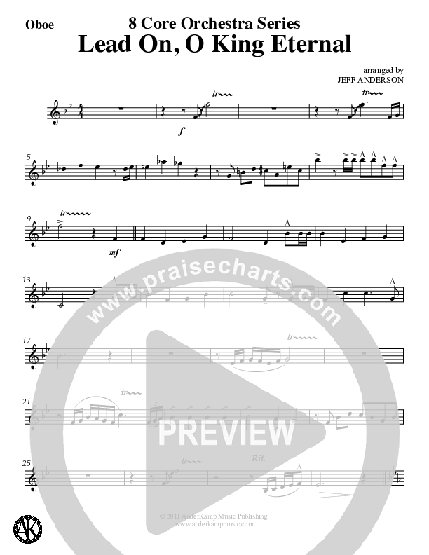 Lead On O King Eternal (Instrumental) Oboe (Jeff Anderson)