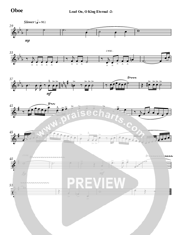 Lead On O King Eternal (Instrumental) Oboe (Jeff Anderson)