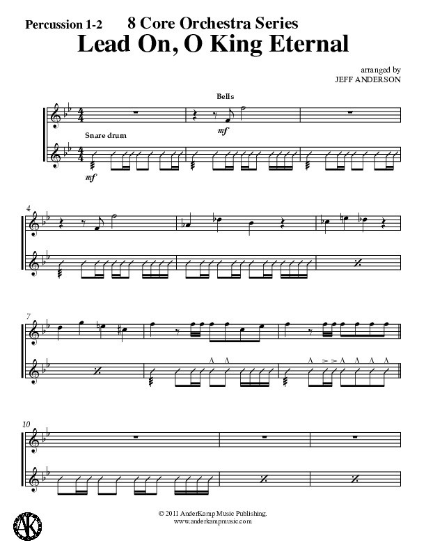Lead On O King Eternal (Instrumental) Percussion 1/2 (Jeff Anderson)