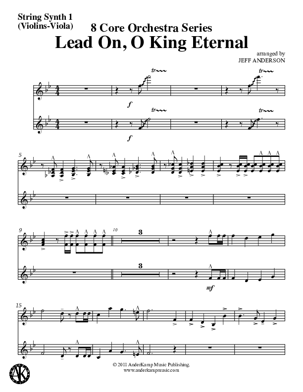Lead On O King Eternal (Instrumental) Synth Strings (Jeff Anderson)