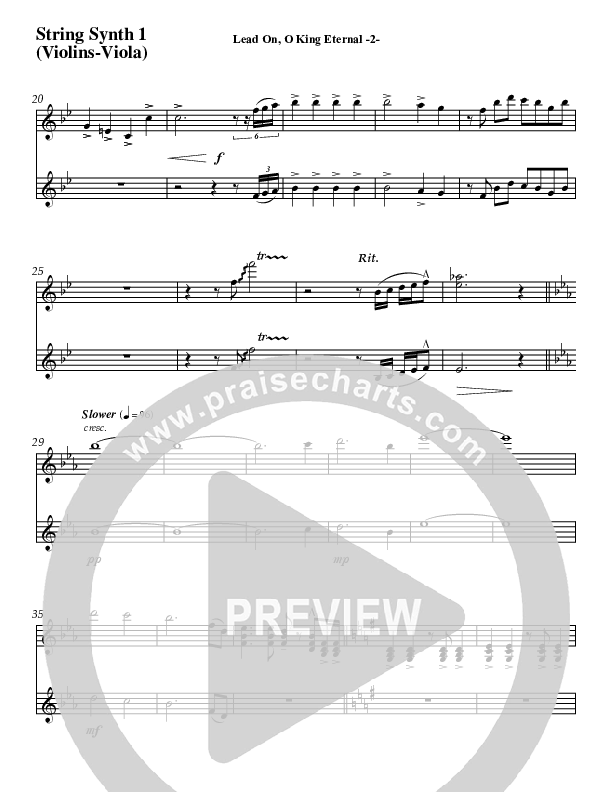 Lead On O King Eternal (Instrumental) Synth Strings (Jeff Anderson)