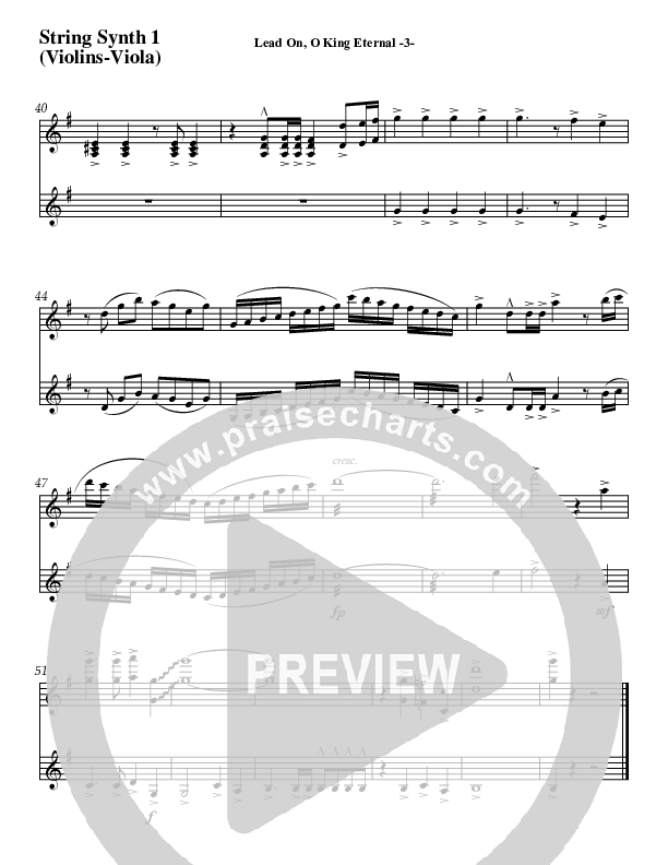Lead On O King Eternal (Instrumental) Synth Strings (Jeff Anderson)