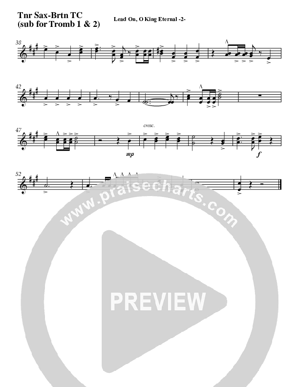 Lead On O King Eternal (Instrumental) Timpani (Jeff Anderson)