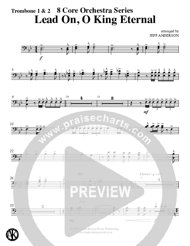 Lead On O King Eternal (Instrumental) Trombone 1/2 (Jeff Anderson)