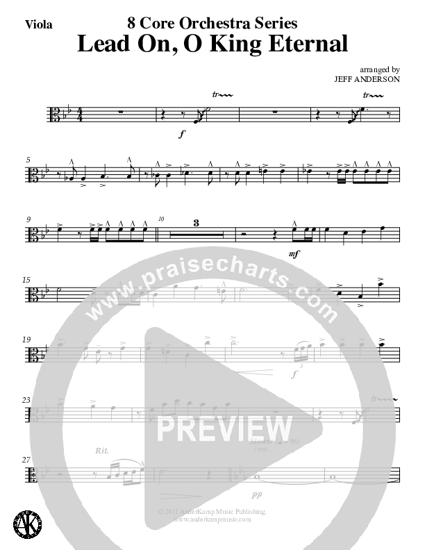 Lead On O King Eternal (Instrumental) Viola (Jeff Anderson)