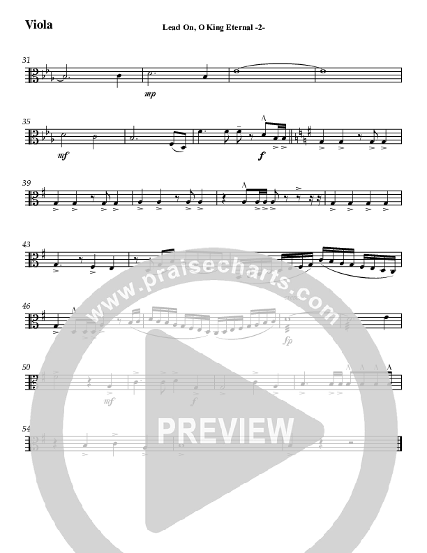Lead On O King Eternal (Instrumental) Viola (Jeff Anderson)