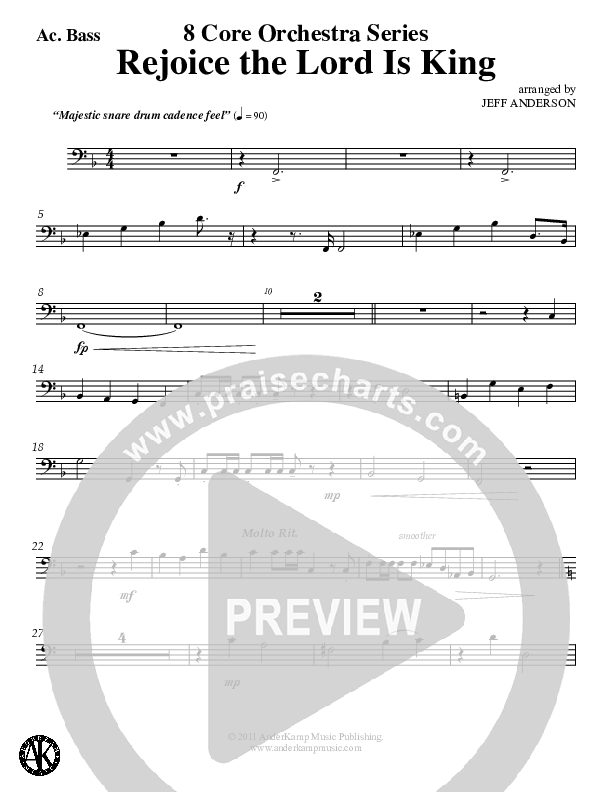 Rejoice The Lord Is King (Instrumental) Acoustic Guitar (Jeff Anderson)