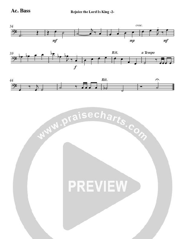 Rejoice The Lord Is King (Instrumental) Acoustic Guitar (Jeff Anderson)