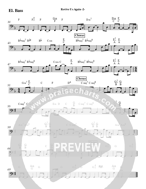 Revive Us Again (Instrumental) Bass Guitar (Jeff Anderson)