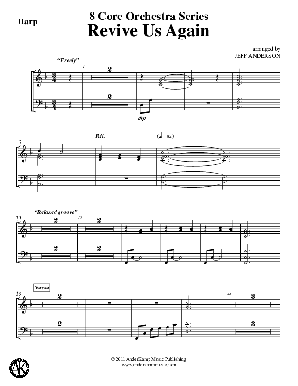 Revive Us Again (Instrumental) Harp (Jeff Anderson)