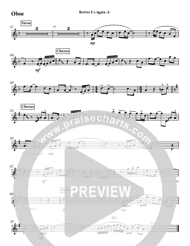 Revive Us Again (Instrumental) Oboe (Jeff Anderson)