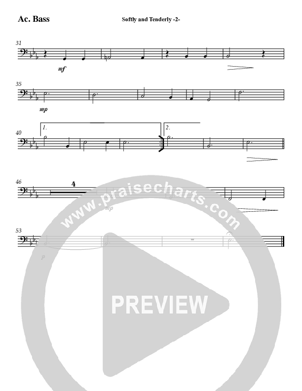 Softly And Tenderly Acoustic Guitar (Jeff Anderson)