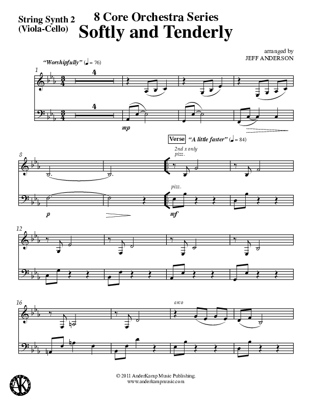 Softly And Tenderly Synth Strings (Jeff Anderson)