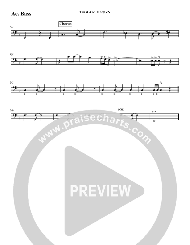 Trust And Obey Acoustic Guitar (Jeff Anderson)