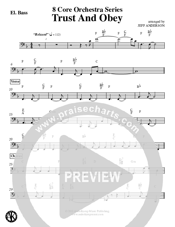 Trust And Obey Electric Guitar (Jeff Anderson)