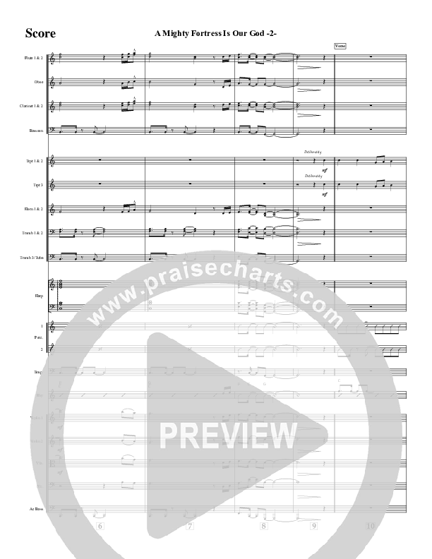 A Mighty Fortress Is Our God (Instrumental) Orchestration (Jeff Anderson)