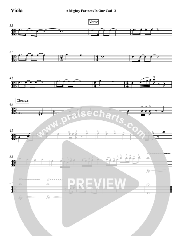 A Mighty Fortress Is Our God (Instrumental) Viola (Jeff Anderson)