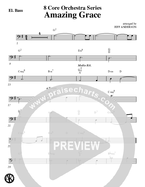 Amazing Grace (Instrumental) Electric Guitar (Jeff Anderson)