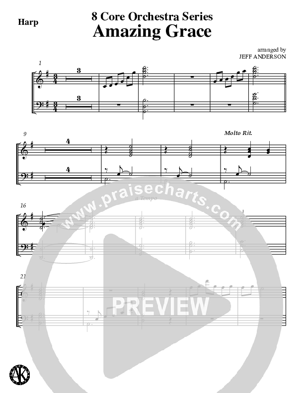Amazing Grace (Instrumental) Harp (Jeff Anderson)