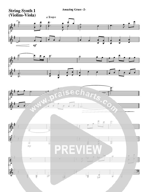 Amazing Grace (Instrumental) Synth Strings (Jeff Anderson)