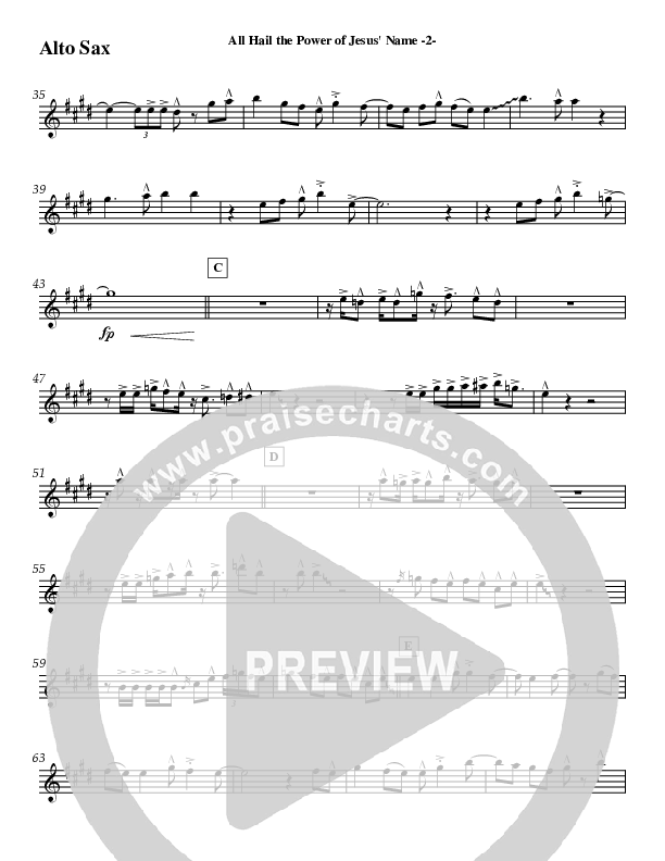 All Hail The Power (Instrumental) Alto Sax (Jeff Anderson)