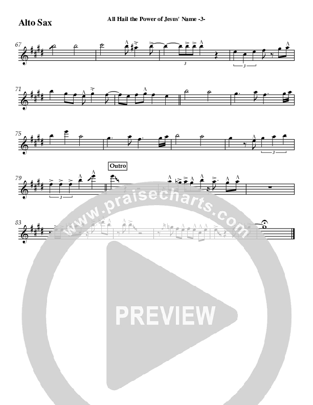 All Hail The Power (Instrumental) Alto Sax (Jeff Anderson)