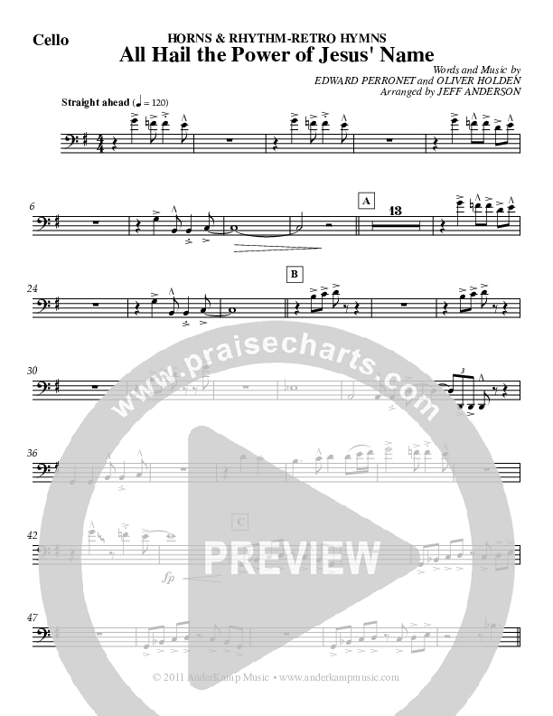 All Hail The Power (Instrumental) Cello (Jeff Anderson)