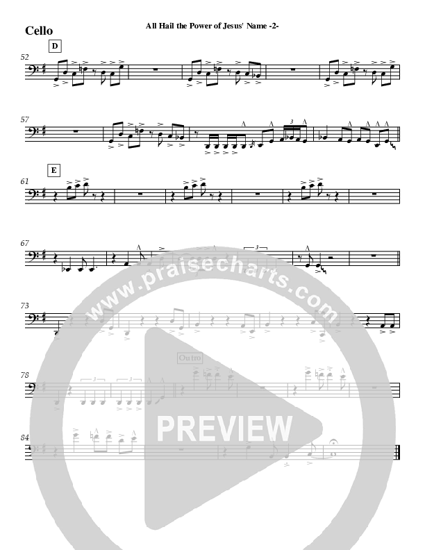 All Hail The Power (Instrumental) Cello (Jeff Anderson)