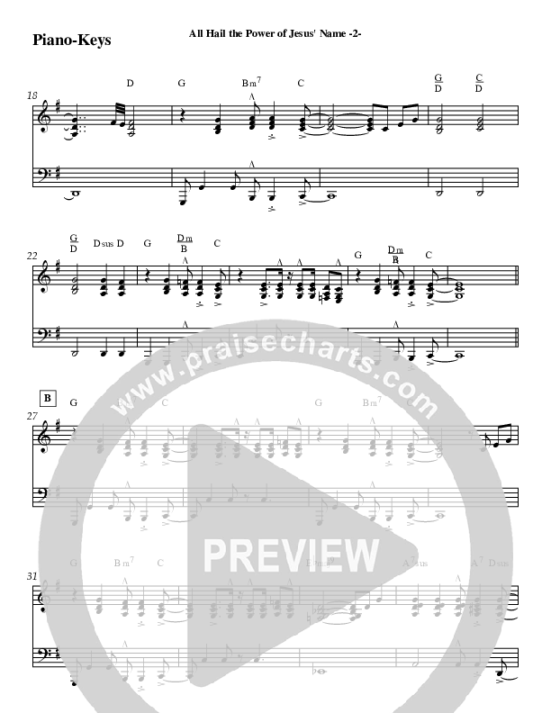 All Hail The Power (Instrumental) Piano Sheet (Jeff Anderson)