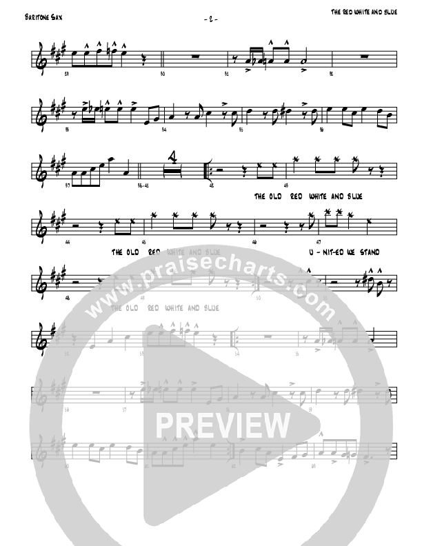 The Red White And Blue Bari Sax (Denver Bierman)