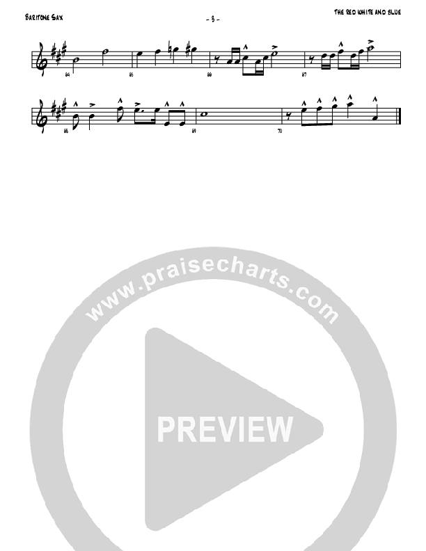 The Red White And Blue Bari Sax (Denver Bierman)