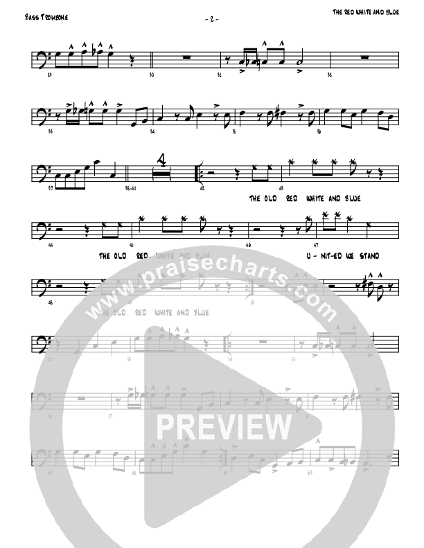 The Red White And Blue Bass Trombone (Denver Bierman)