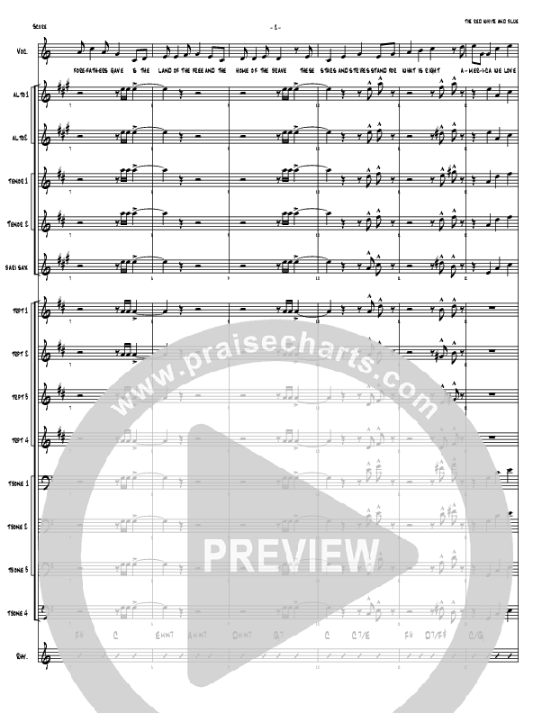 The Red White And Blue Orchestration (Denver Bierman)