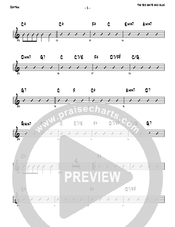 The Red White And Blue Rhythm Chart (Denver Bierman)