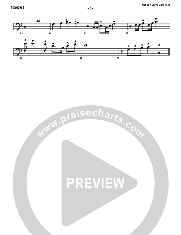The Red White And Blue Trombone 1 (Denver Bierman)