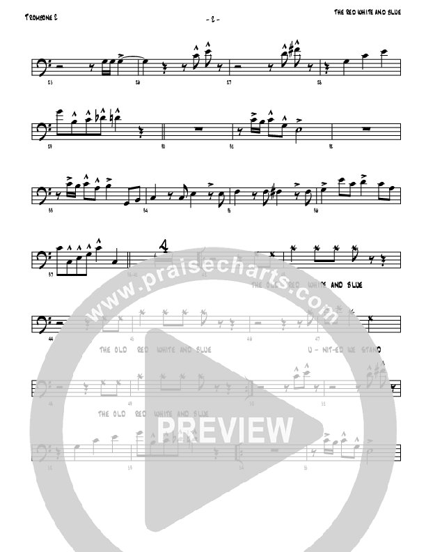 The Red White And Blue Trombone 2 (Denver Bierman)