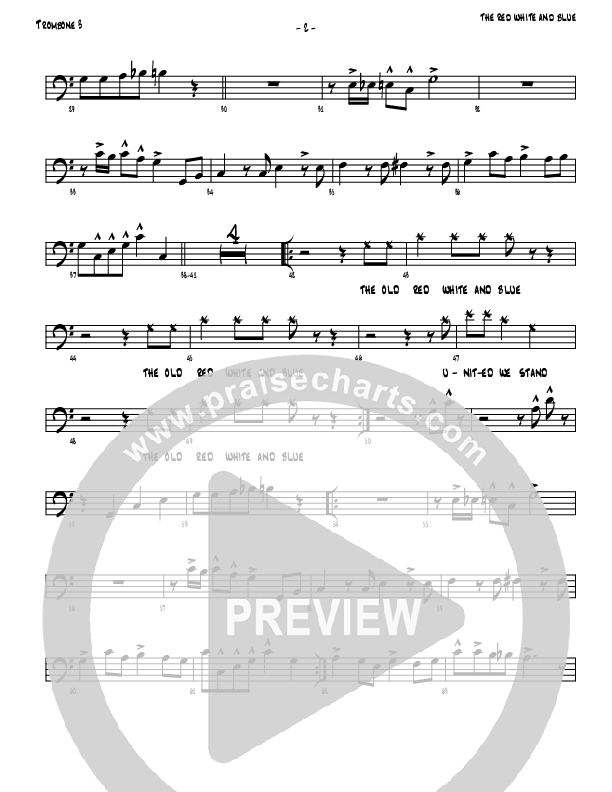 The Red White And Blue Trombone 3 (Denver Bierman)