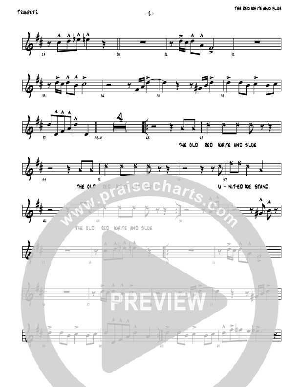 The Red White And Blue Trumpet 2 (Denver Bierman)