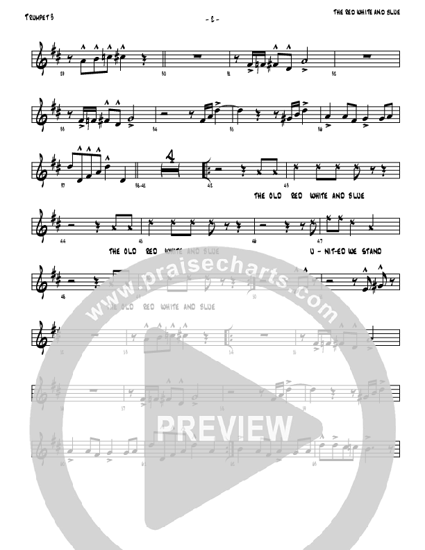 The Red White And Blue Trumpet 3 (Denver Bierman)