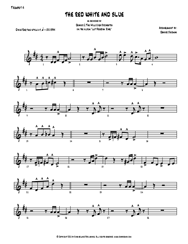 The Red White And Blue Trumpet (Denver Bierman)