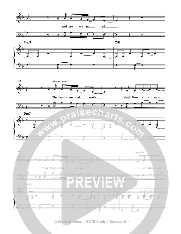 Forever Amen Lead & Piano (Don Chapman)